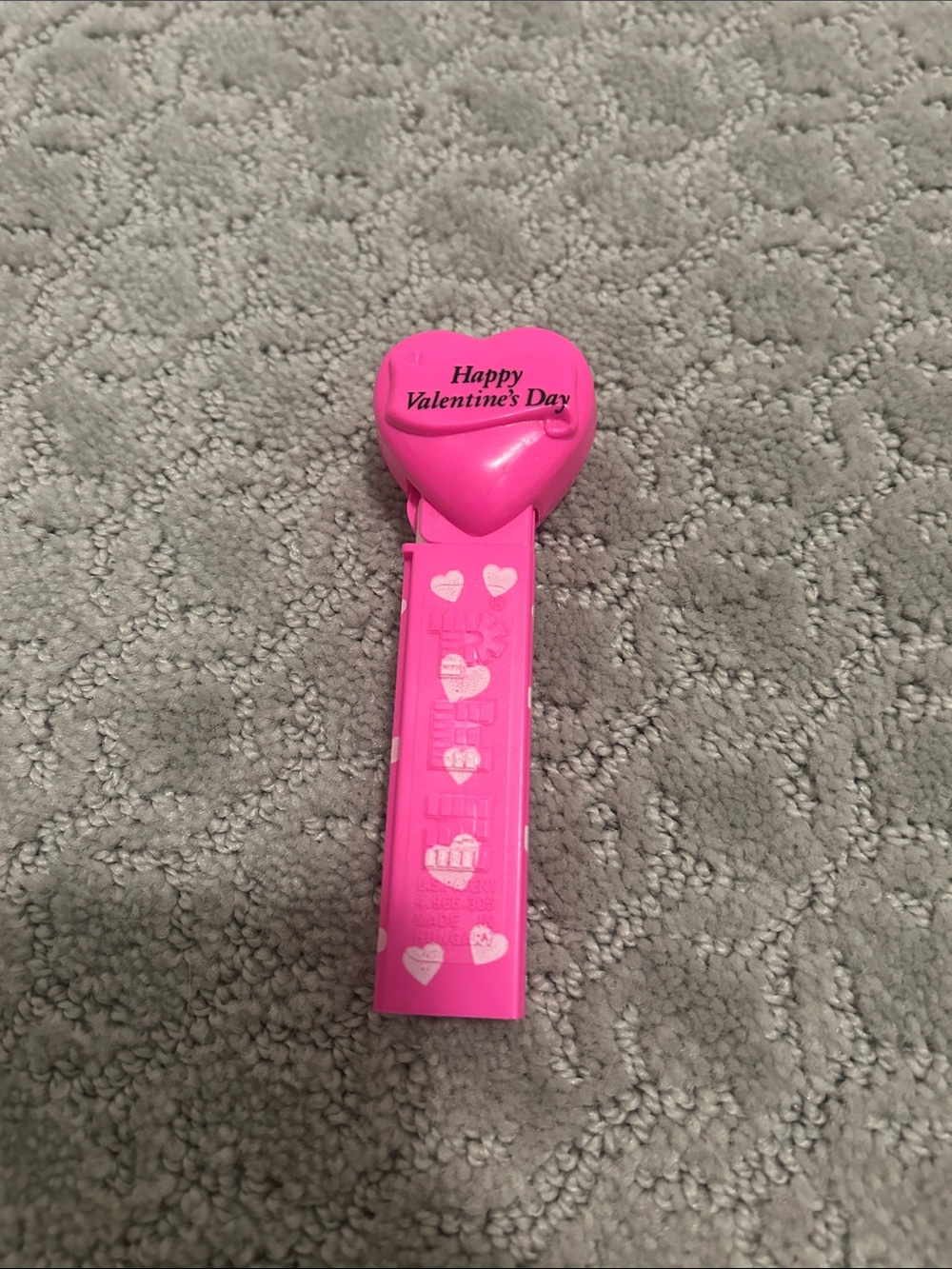 Pink Heart 'Happy Valentine's Day' pez vintage 1996